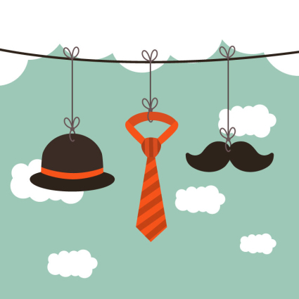 Creative Father's Day illustrator vector material
