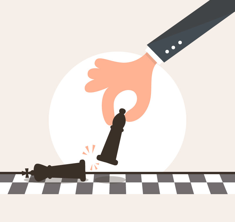 Chess arms vector material