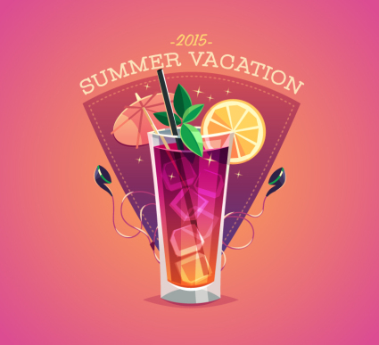2015 Summer Cocktails posters Vectors