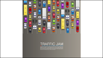 Creative congestion background vector material