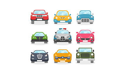 9 Vector cartoon car design