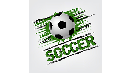 Creative dynamic football Vector