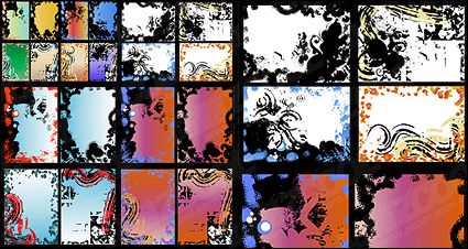 The border mess Decoration vector material