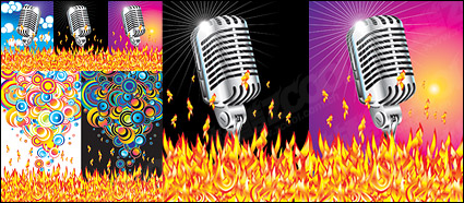 microphone and circular elements