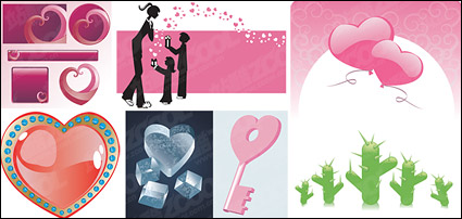 Heart-shaped vector-related material