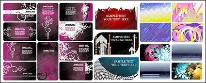 card template vector background material