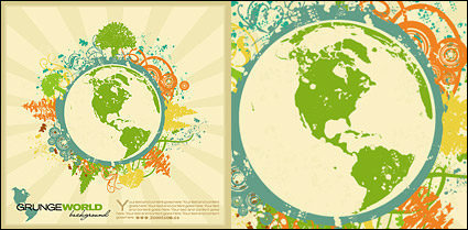 Subject earth tide vector illustration material