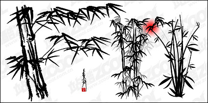 Vector ink bamboo materials