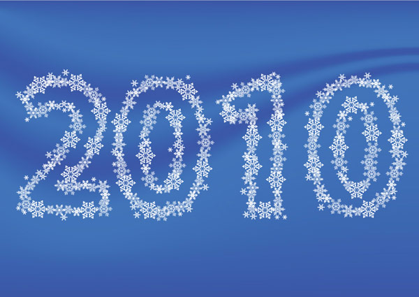 Snowflake Vector material consisting of 2010