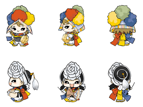 South Korea Cartoon Doll vector 