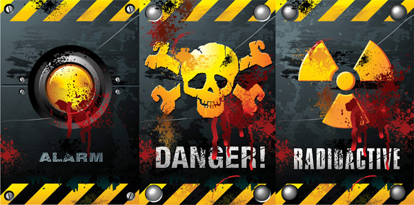 Horror theme vector material