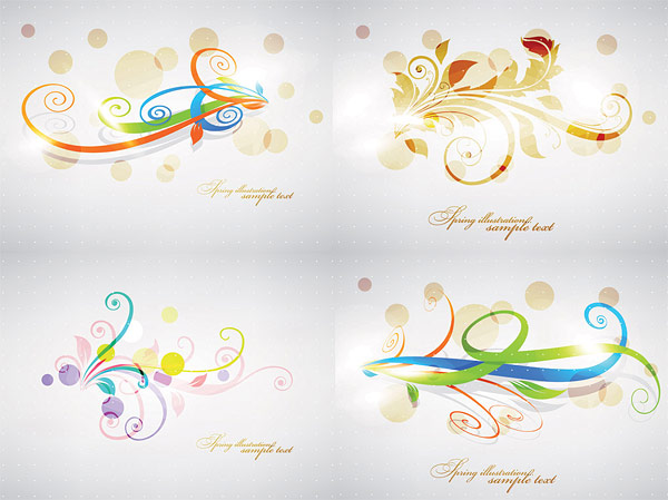 Fantasy pattern vector material