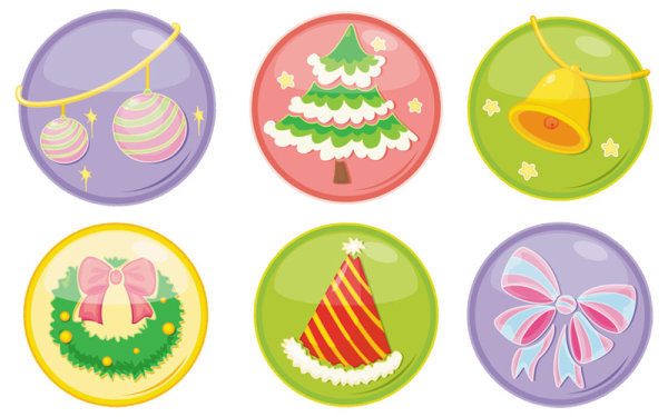 Exquisite Christmas ornaments icon