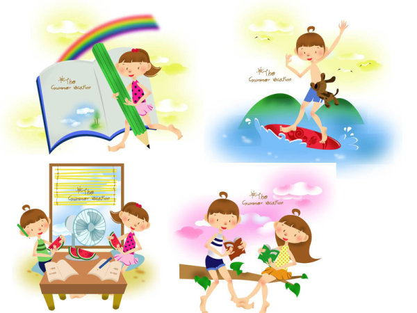 Children's Summer Vector 1