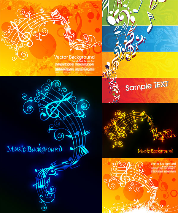 Vector musical theme