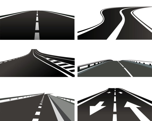 Realistic highway 01 - vector material