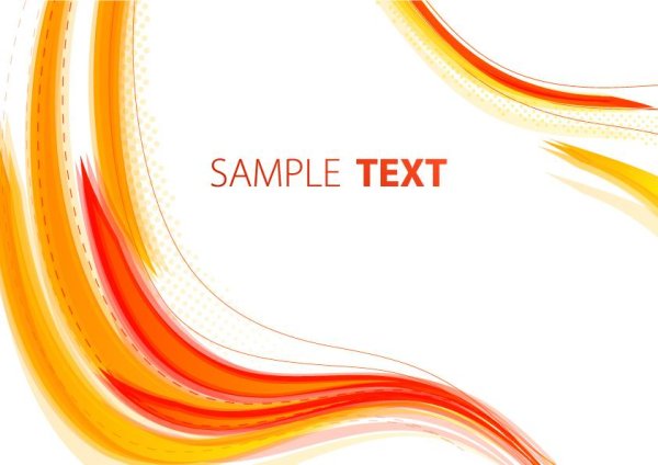 Flow curves text box vector material -2