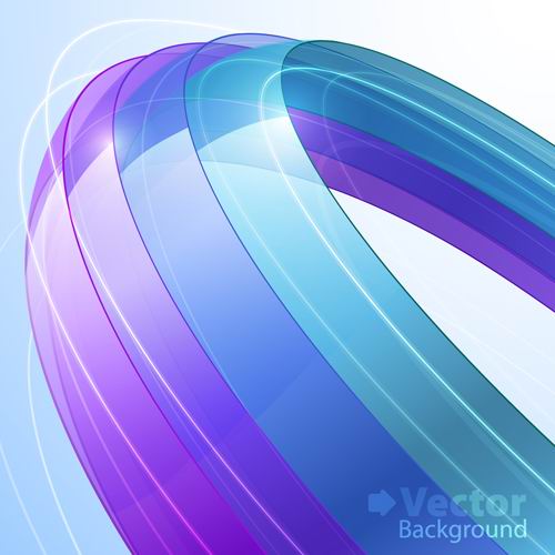 Gorgeous ribbon vector material -5