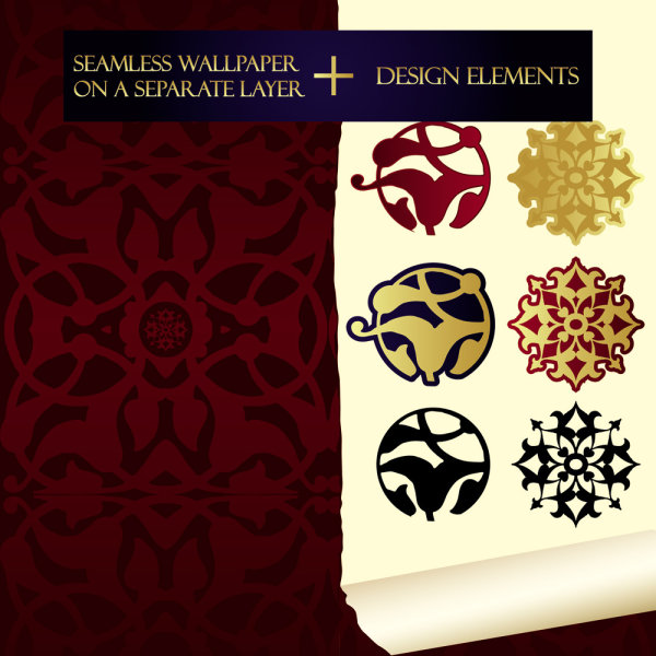 Fine pattern style 05 - vector