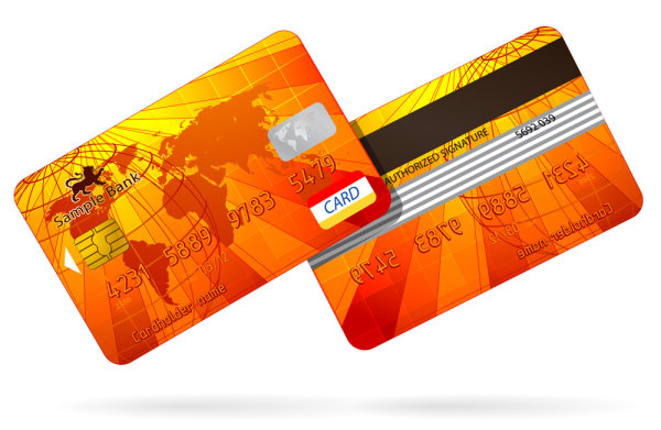 Bank card fine material 03-- vector material
