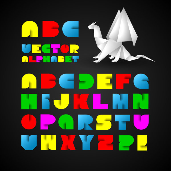 Creative Alphabet 01 - vector material