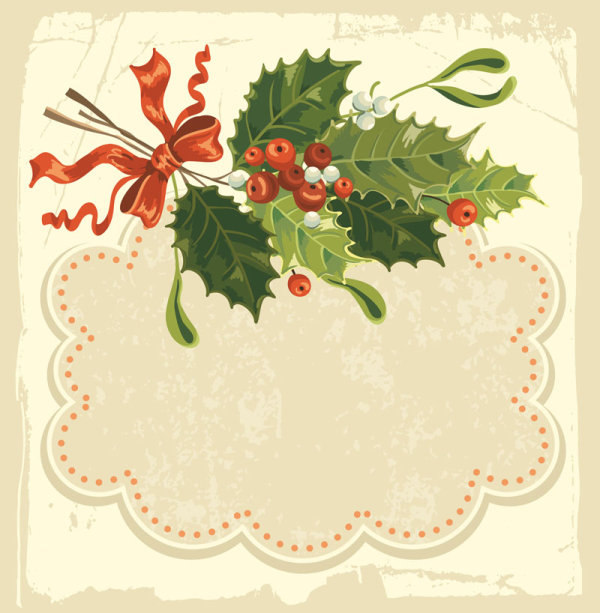 Beautiful Christmas background 03 - vector