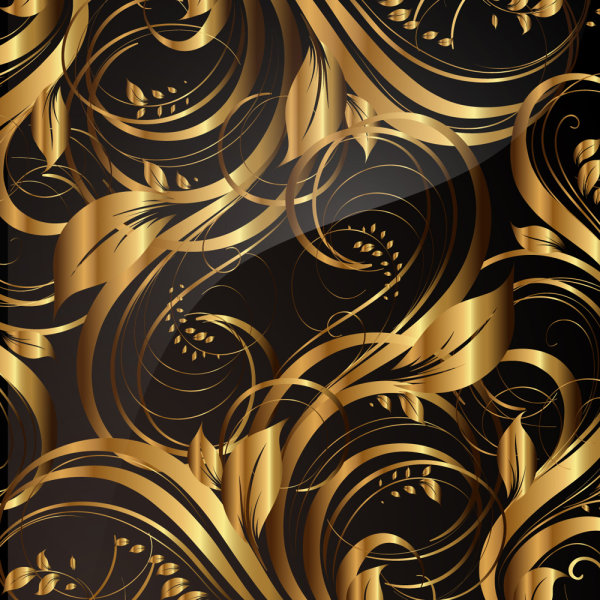 Golden pattern 02 - vector material