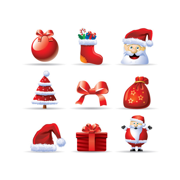 Christmas material 01 - vector material