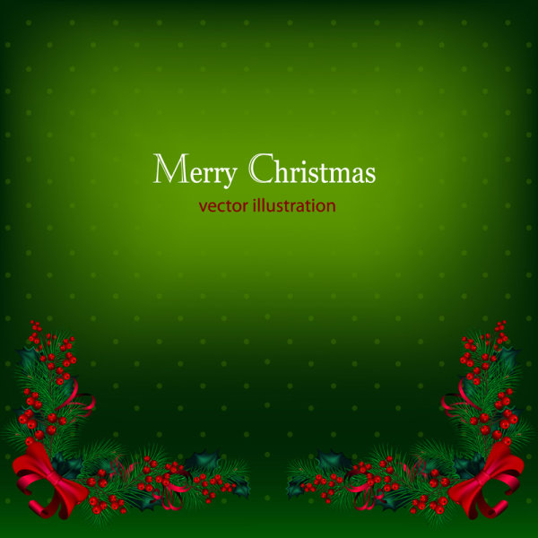 Beautiful Christmas background 01 - vector material