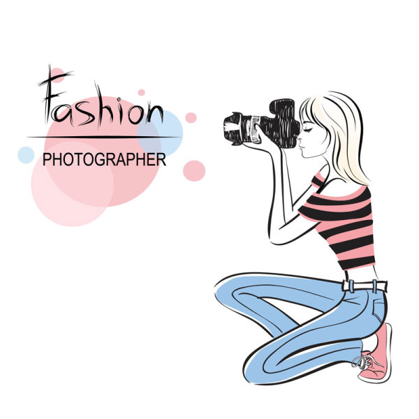 Cartoon girl 01 - vector material