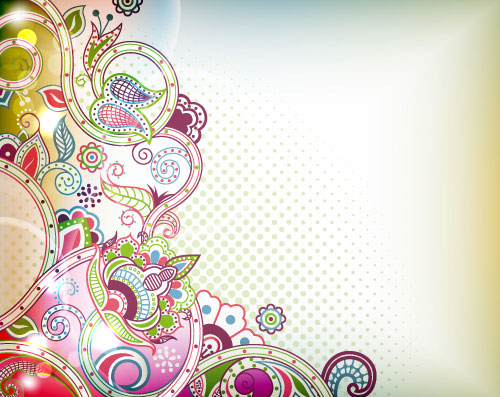 Retro pattern 03 - vector material