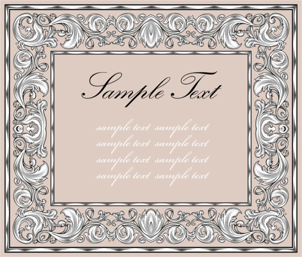 European pattern border 04 - vector material