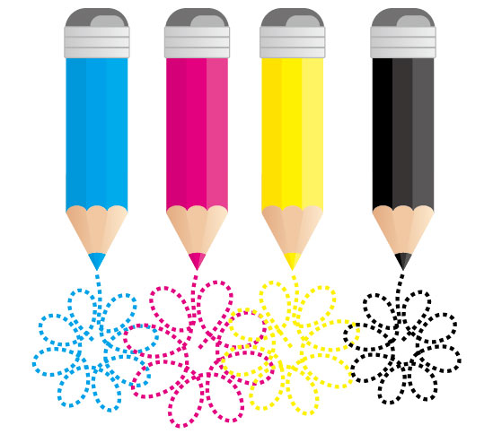 CMYK color 07 - vector material