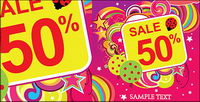 Discount sales trend vector material-4