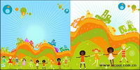 Fun for children 2 illustrator vector material