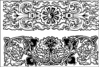 Chinese classical vector of the material 23