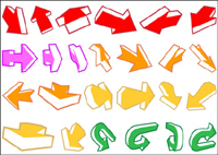 A variety of arrows, and one other vector material