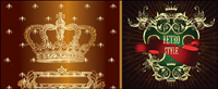 Crown European pattern vector material (non-original works)
