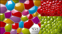 Three-dimensional honeycomb background vector material