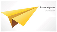 Paper airplane vector material