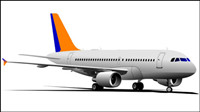 Realistic aircraft 04-- vector material 