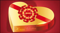 Exquisite Valentine background 03 - vector material