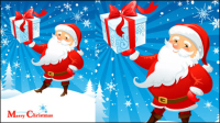 Cartoon Santa Claus 02 - vector material