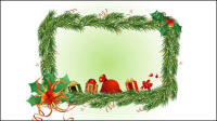 Christmas element border 02 - vector material