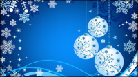 Beautiful Christmas ball background 04 - vector material
