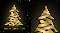 Creative Christmas tree 01 - vector material