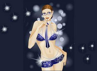 Underwear model vector material