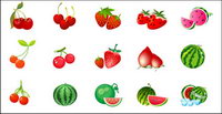 Cherry strawberry watermelon vector material