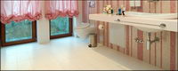 The fashion style pink bathroom picture material