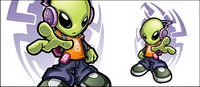 Cool aliens Vector